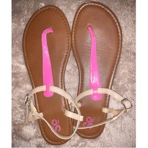 Pink T Strap Sandals (BOGO 50% OFF, details below)